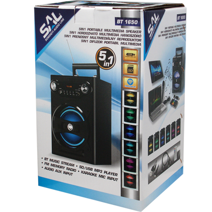 SAL Zvučnik bežični, Bluetooth, multimedijalni, 5in1 - BT 1650