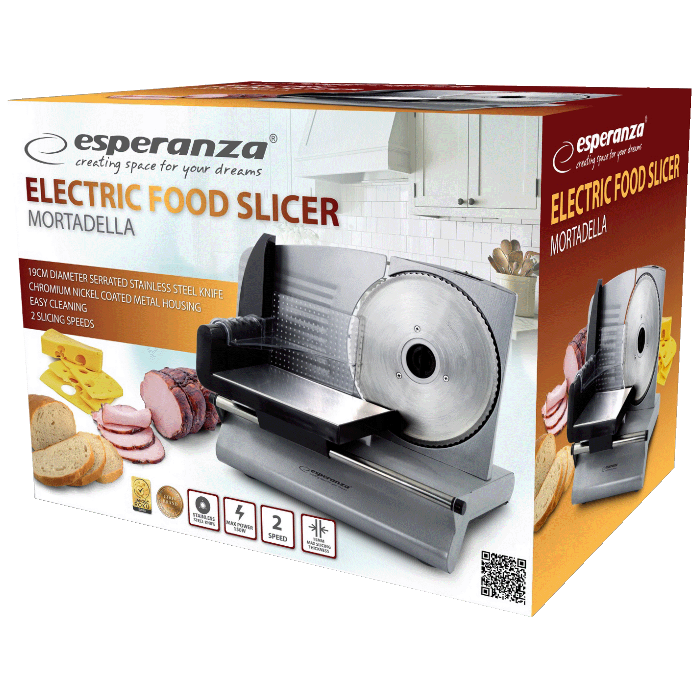 Esperanza Električna rezalica, metalna, mesoreznica, 150W - EKM018K