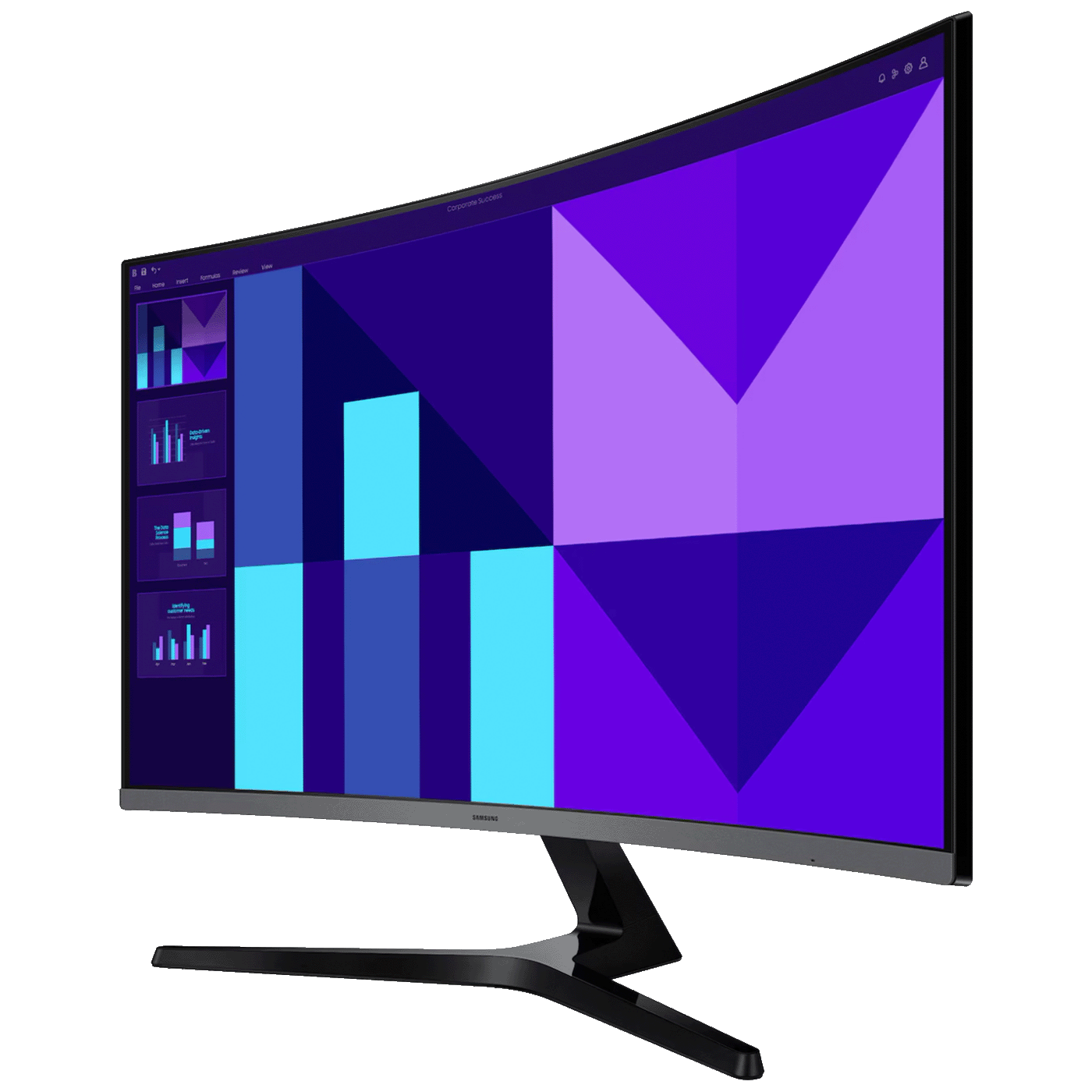 Samsung Monitor 32", Zakrivljeni, FullHD, Essential S3, HDMI, VGA - LS32D396GAUXEN