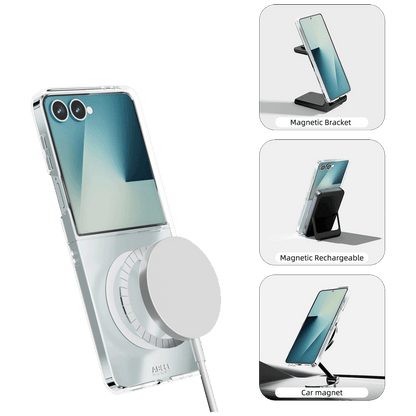 NN-Su Maska za Samsung Z Flip4, MagSafe, Transparent - Galaxy Z Flip4 MagSafe Phone Case