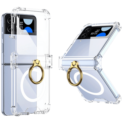 NN-Su Maska za Samsung Z Flip4, MagSafe, sa prstenom, Transparent - Galaxy Z Flip4, MagSafe with ring