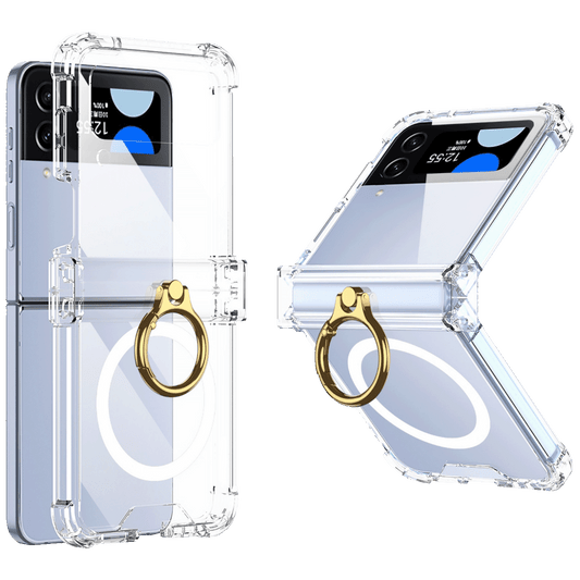 NN-Su Maska za Samsung Z Flip4, MagSafe, sa prstenom, Transparent - Galaxy Z Flip4, MagSafe with ring