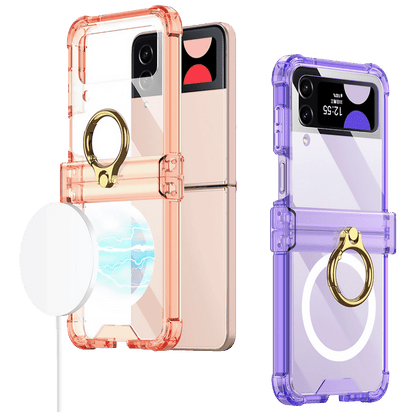 NN-Su Maska za Samsung Z Flip4, MagSafe, sa prstenom, Transparent - Galaxy Z Flip4, MagSafe with ring