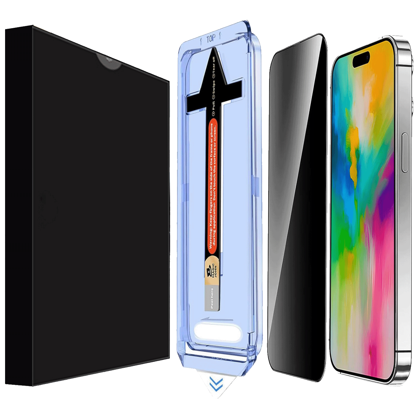 NN-Su Zaštitno staklo za zaštitu privatnosti, iPhone 16 Pro Max - iPhone 16 Pro Max Privacy T. Glass