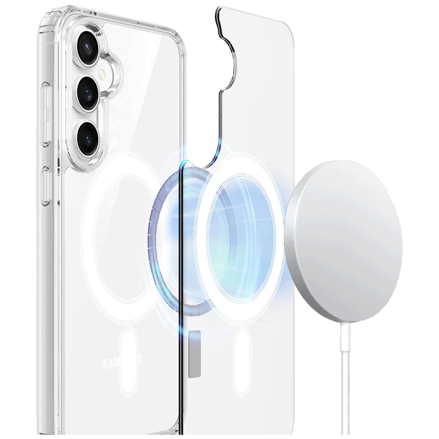 NN-Su Maska za Samsung S25 FE, MagSafe, Transparent - Galaxy S25 FE MagSafe Phone Case