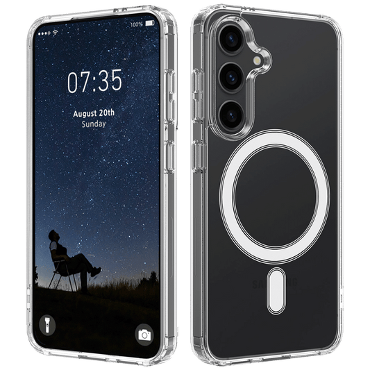 NN-Su Maska za Samsung S25, MagSafe, Transparent - Galaxy S25 MagSafe Phone Case
