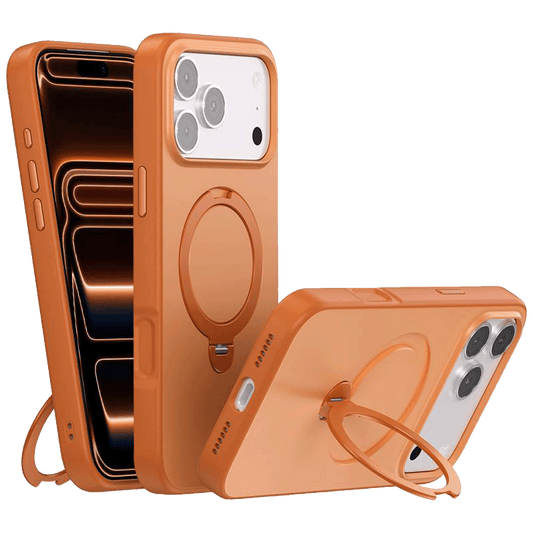 NN-Su Maska sa rotirajućim držačem za iPhone 17 Pro,Magsafe,orange - iPhone 17 Pro Rotation Holder