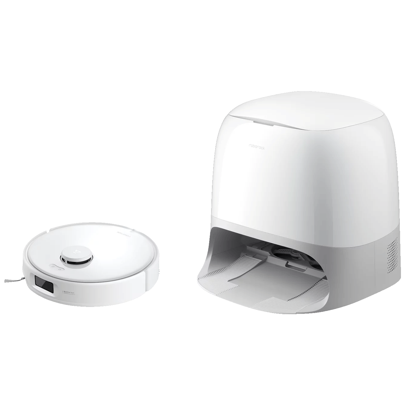 Roborock Robot usisavač sa stanicom za pražnjenje, 6400mAh, 17.000 Pa - Qrevo Curv 5A1 White