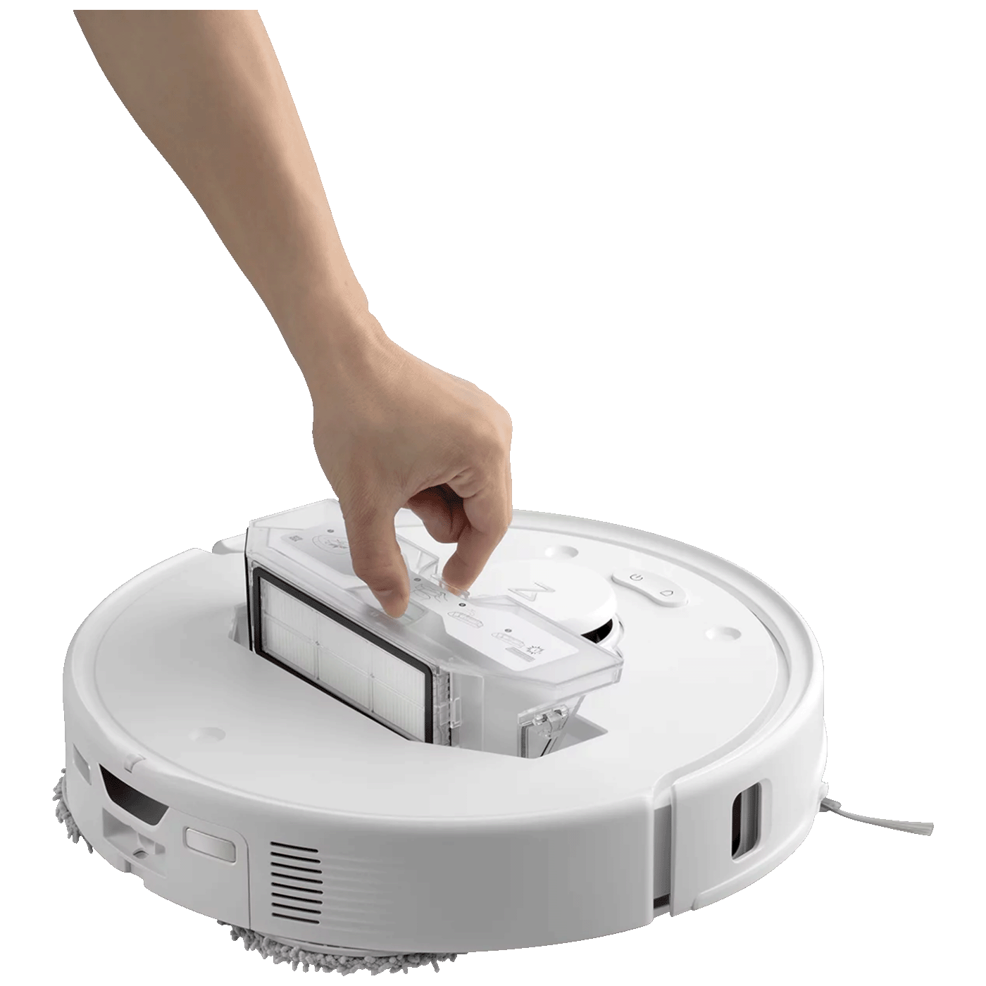 Roborock Robot usisavač sa stanicom za pražnjenje, 6400mAh, 17.000 Pa - Qrevo Curv 5A1 White
