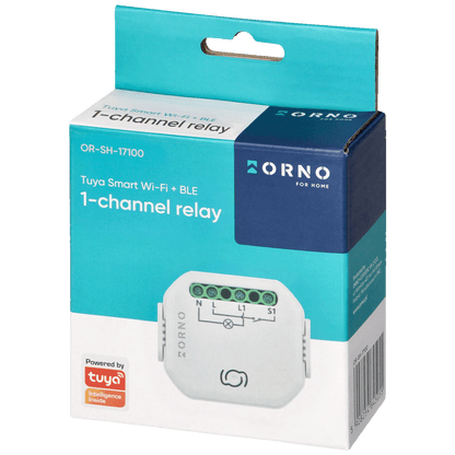 Orno 1-kanalni relej, WiFi, Bluetooth, Tuya Smart - OR-SH-17100