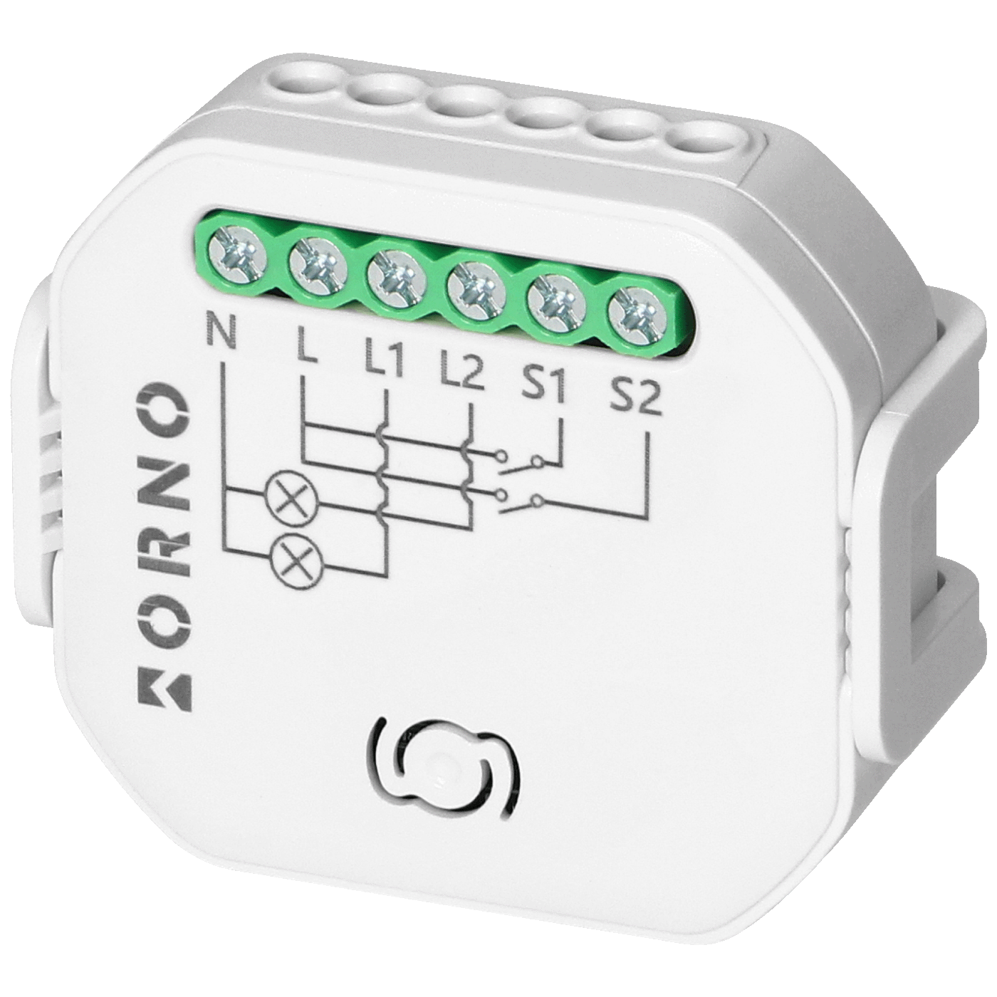 Orno 2-kanalni relej, WiFi, Bluetooth, Tuya Smart - OR-SH-17101