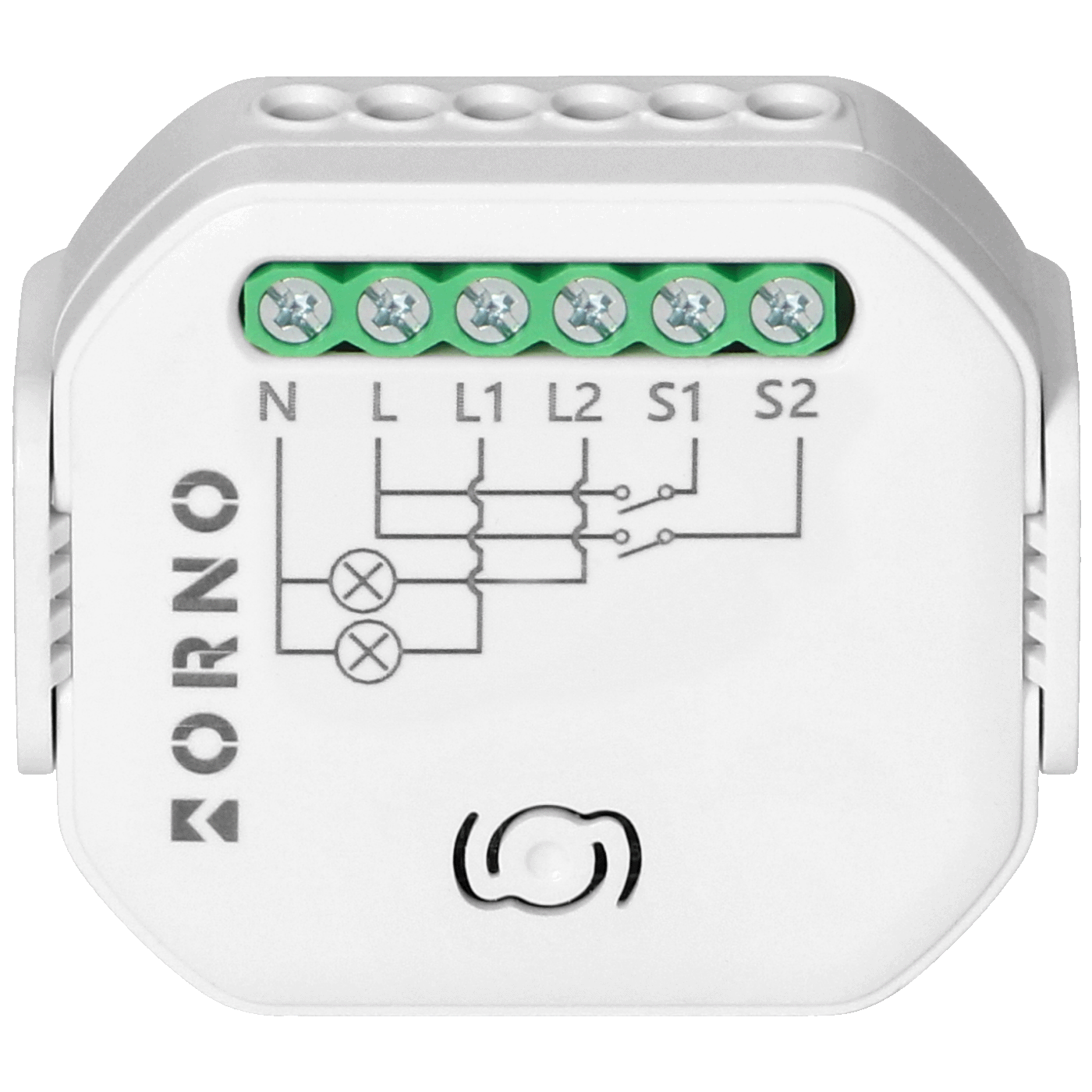 Orno 2-kanalni relej, WiFi, Bluetooth, Tuya Smart - OR-SH-17101