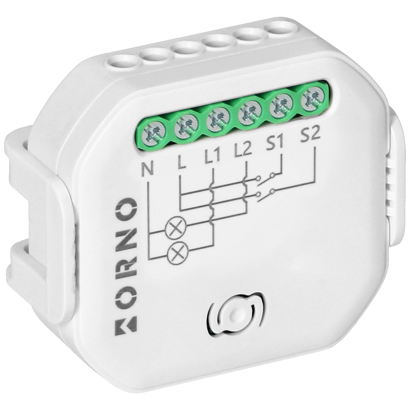 Orno 2-kanalni relej, WiFi, Bluetooth, Tuya Smart - OR-SH-17101