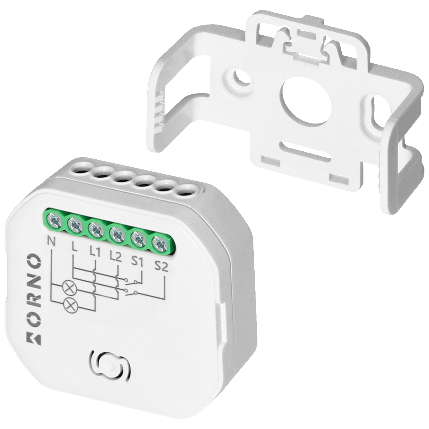 Orno 2-kanalni relej, WiFi, Bluetooth, Tuya Smart - OR-SH-17101