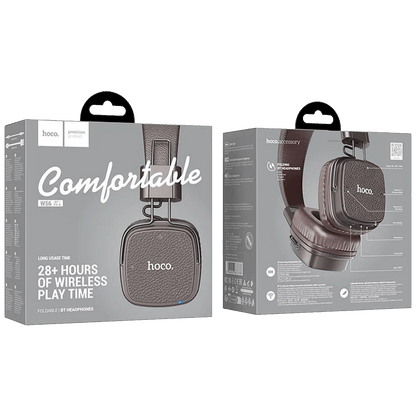 hoco. Bežične/žične slušalice, Bluetooth, AUX - W56 Earl, Brown