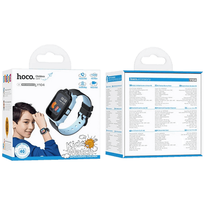 hoco. Pametni sat za djecu, 1.69" 4G GPS, WiFi, plavo/crna - Y104 4G, Blue