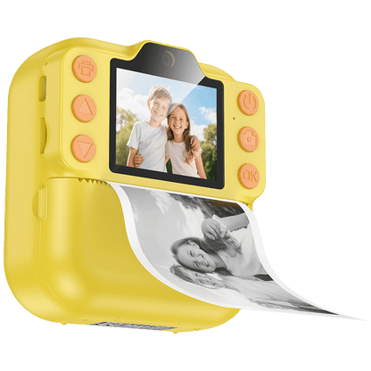 hoco. Dječija kamera sa printerom, 2" IPS LCD, 1080p - DV211 Yellow