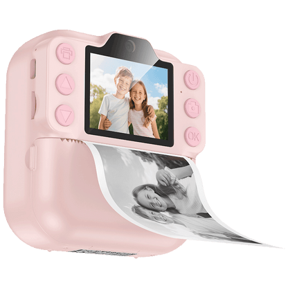 hoco. Dječija kamera sa printerom, 2" IPS LCD, 1080p - DV211 Pink