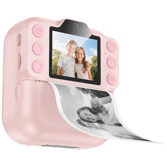 hoco. Dječija kamera sa printerom, 2" IPS LCD, 1080p - DV211 Pink