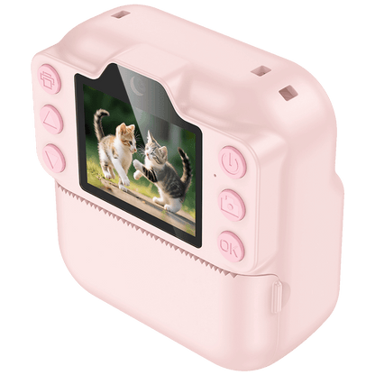 hoco. Dječija kamera sa printerom, 2" IPS LCD, 1080p - DV211 Pink