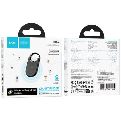 hoco. Inteligentni lokator uređaja, Google Find My Device - E98A Starry, Black