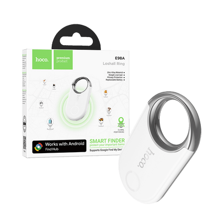 hoco. Inteligentni lokator uređaja, Google Find My Device - E98A Starry, White