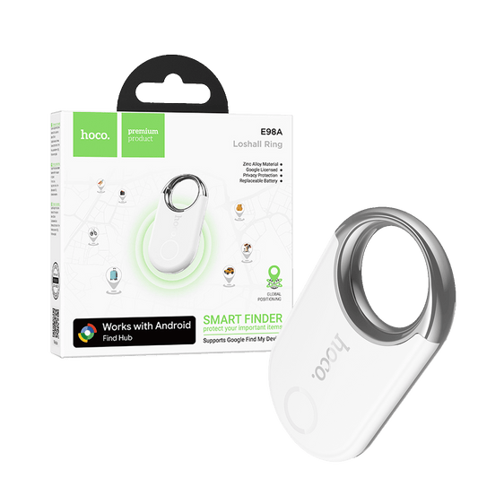 hoco. Inteligentni lokator uređaja, Google Find My Device - E98A Starry, White