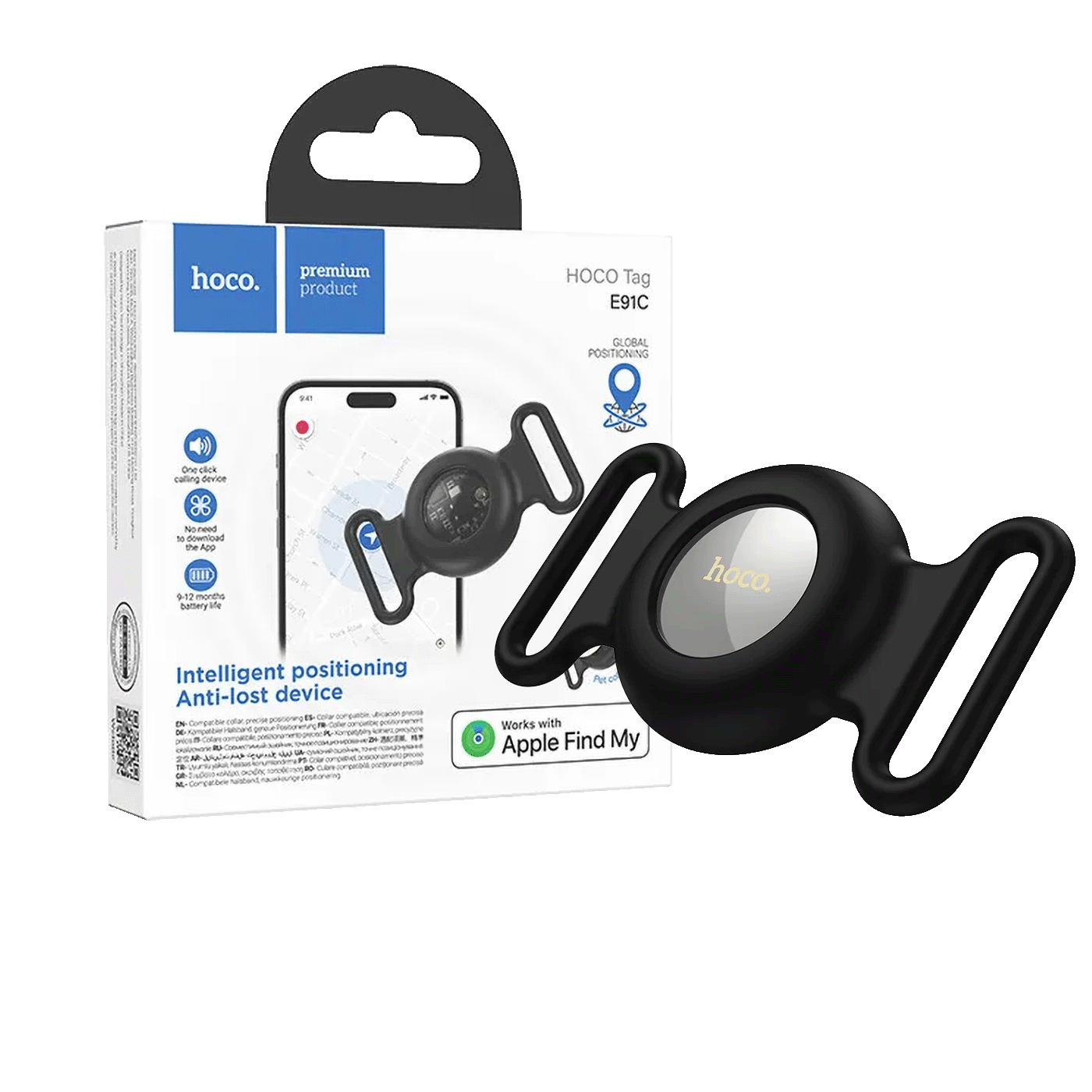 hoco. Inteligentni lokator uređaja, Apple Tag, ljubimci pas/mačka - E91C Tiger