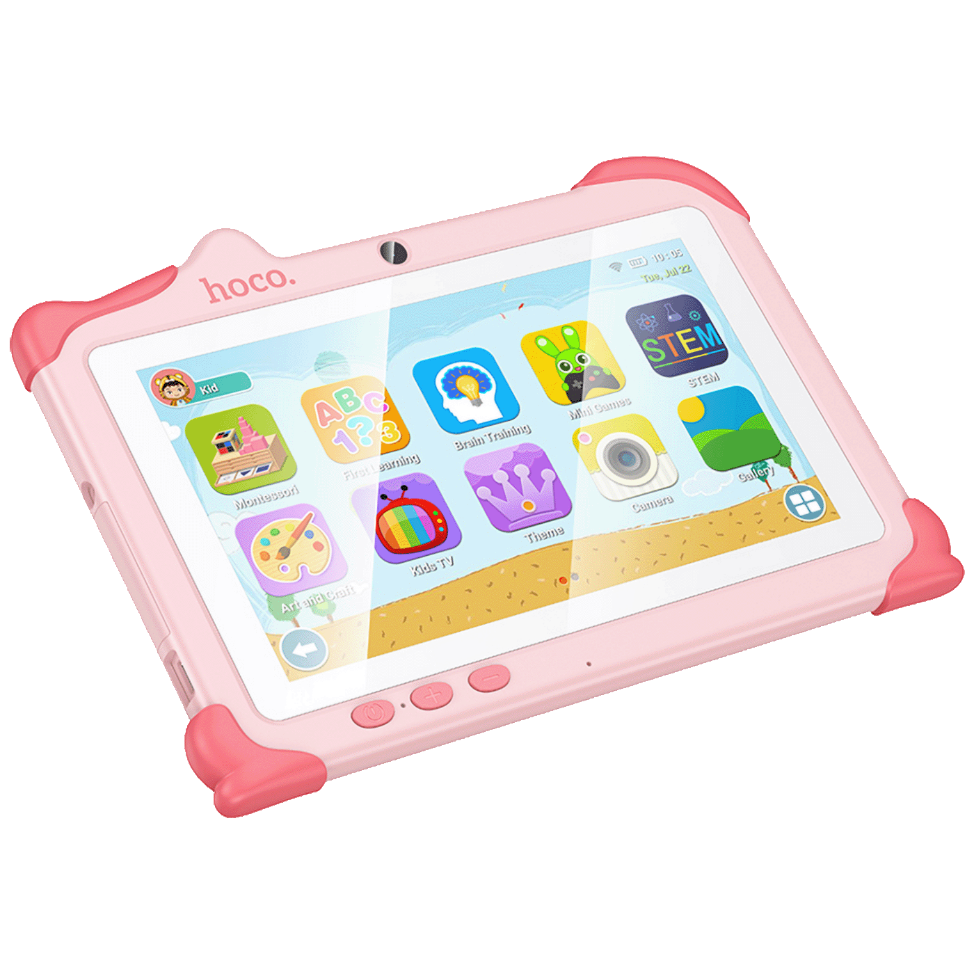 hoco. Tablet 7", Quad Core 1.3 GHz, RAM 4GB, 32GB, 3000 mAh - HI16 Pink