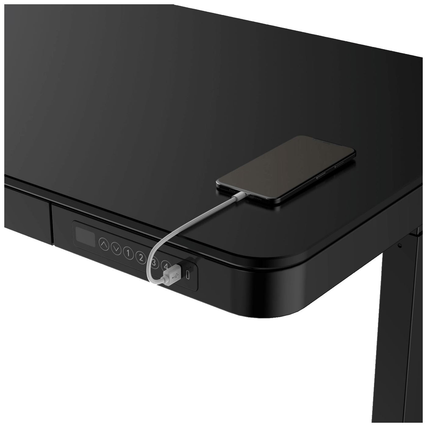 Activejet Radni stol sa el. podešavanjem visine,USB punjenje,140x70cm - ET119WC 140 CZ