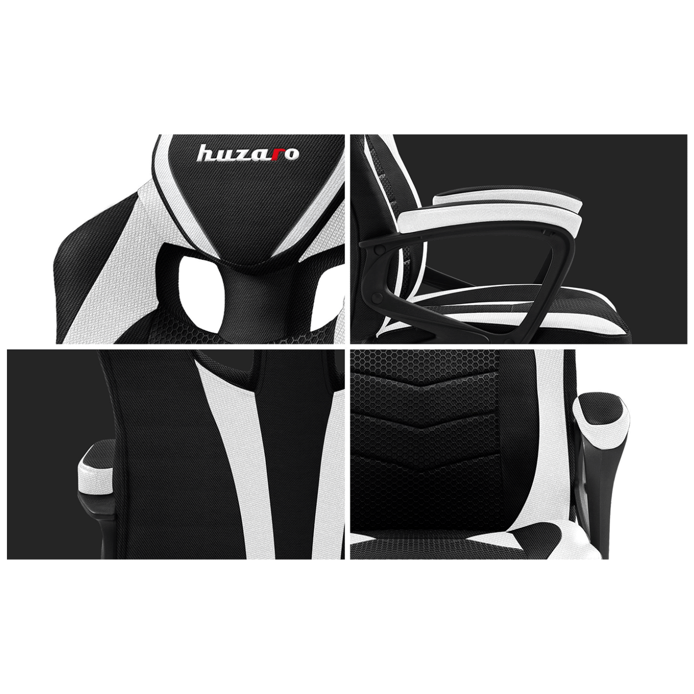 Huzaro Gaming stolica, bijelo / crna - Force 2.5