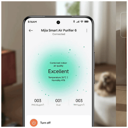 Xiaomi Pročišćivač zraka, protok zraka 443/h, LED display, WiFi - Mi Air Purifier 6