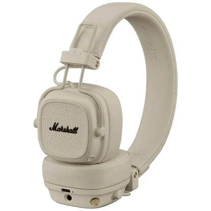 Marshall Slušalice bežične / žične, sa mikrofonom, Bluetooth - Major V - Cream