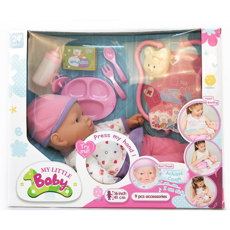 Lutka s Priborom Doktor Set 41CM 16030