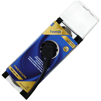 home Produžni kabl, 6 utičnica, prekidač, 1,0mm², 2 met, bijeli - PNV 06K/WH
