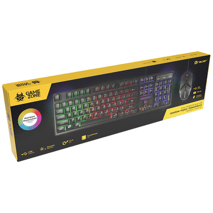 Tracer Tastatura sa osvjetljenjem, optički miš, gaming set, USB - Gaming set BOOST USB
