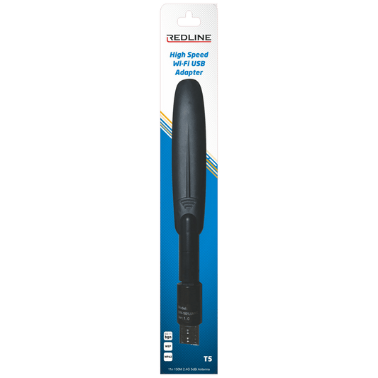 REDLINE Wi-Fi mrežna kartica, USB, 2.4 GHz, 5 dB, 150 Mbps, RT7601 - T5 WiFi antena
