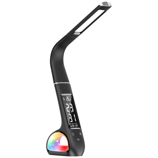 MeanIT Lampa, LED, stolna sa satom i alarmom - L10