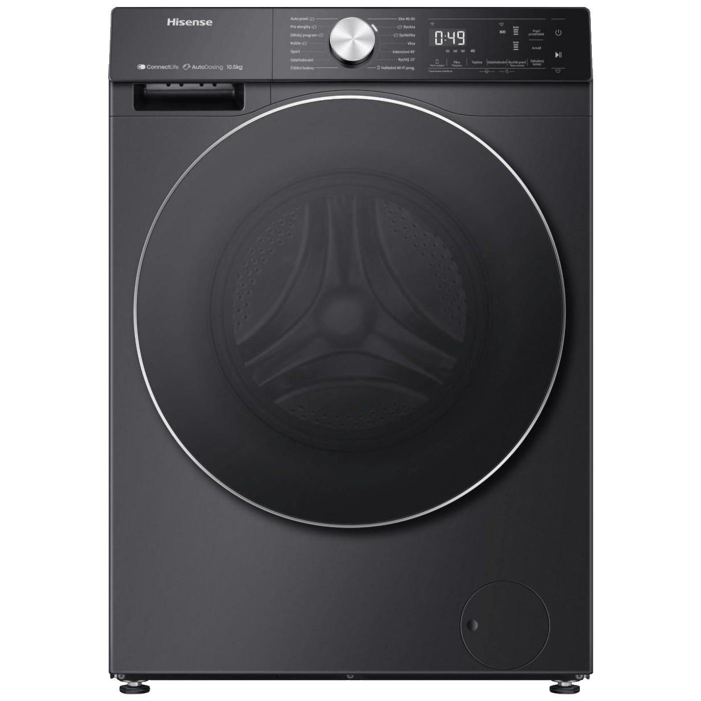 Hisense Mašina za veš, 1400 obrtaja, 10.5 kg veša, WiFi, A - WF5S1045BB