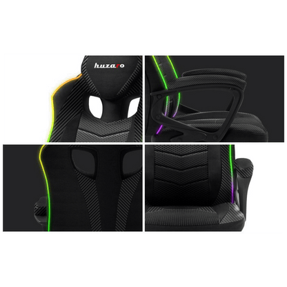 Huzaro Gaming stolica, RBG, Carbon, daljinski upravljač - Force 2.5 RGB Carbon Mesh