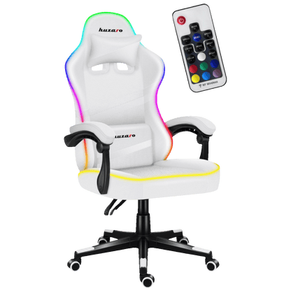 Huzaro Gaming stolica, RGB, daljinski upravljač, bijela - Force 4.4 RGB White