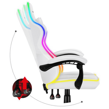 Huzaro Gaming stolica, RGB, daljinski upravljač, bijela - Force 4.4 RGB White