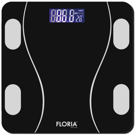 Floria Pametna vaga, tjelesna, do 180 kg, LED zaslon, Bluetooth - ZLN8962