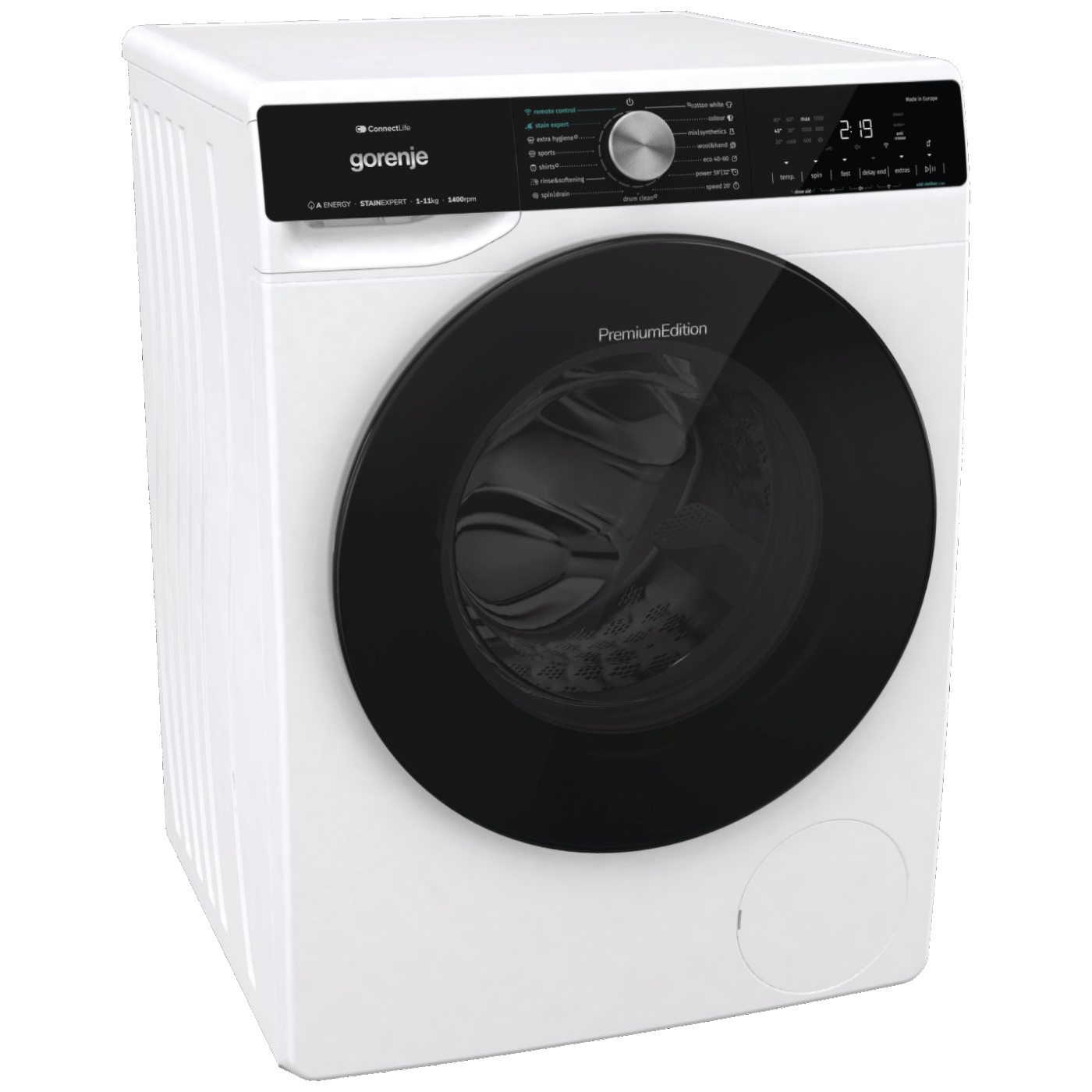 Gorenje Mašina za veš, 1400 obrtaja, 11 kg veša, WiFi, A - WNS114A3TWIFI