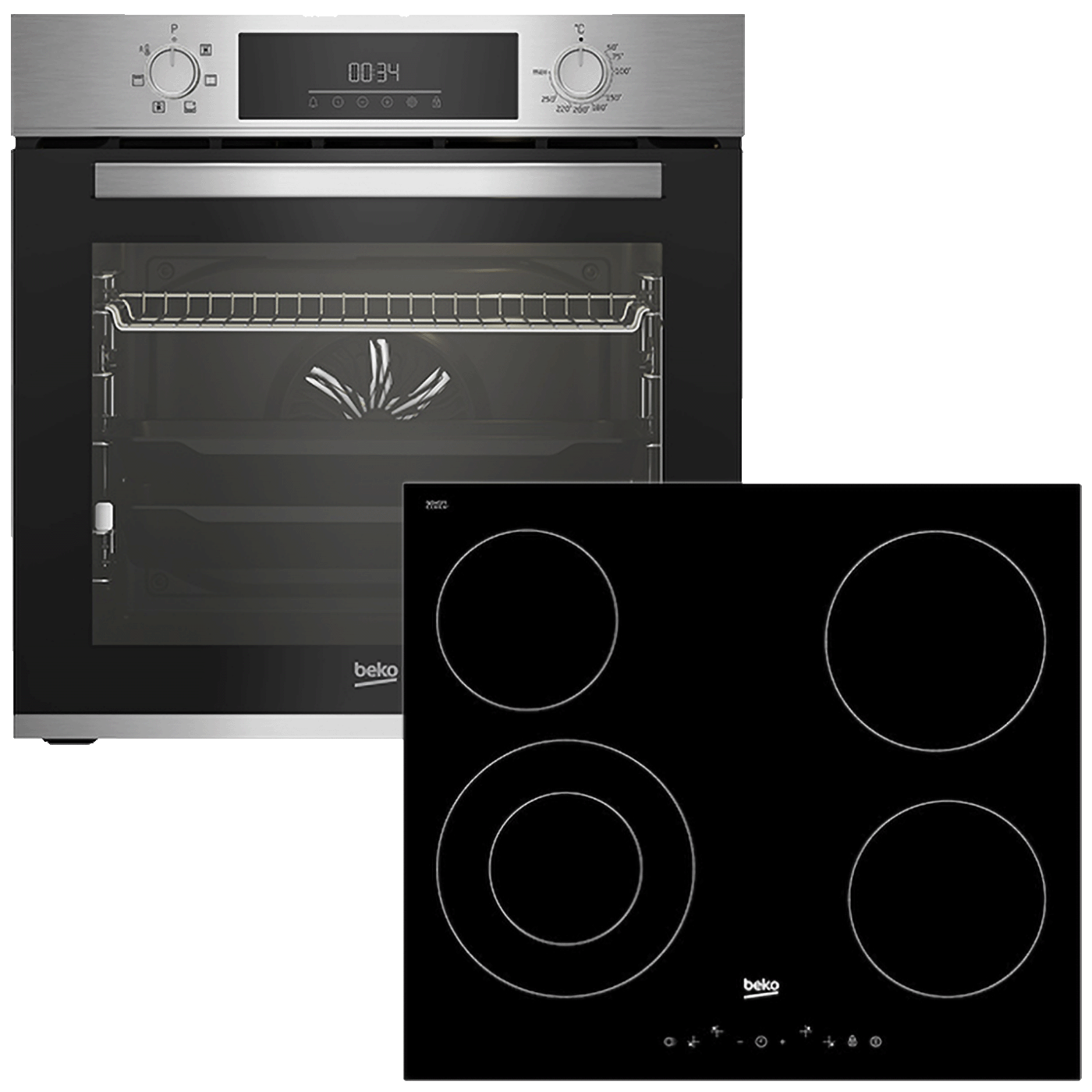 Beko Set ugradbena ploča/ugradbena pećnica, 72 lit., A - N11 BBSE 123001 XD