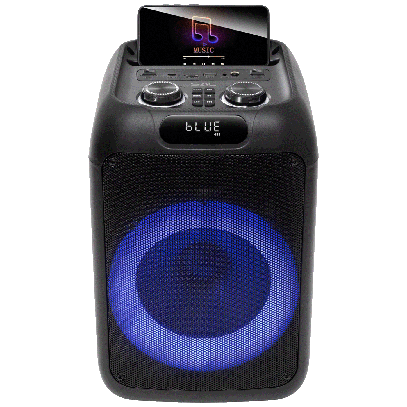 SAL Zvučnik bežični sa mikrofonom, Bluetooth, LED efekti, 50W - PAR200