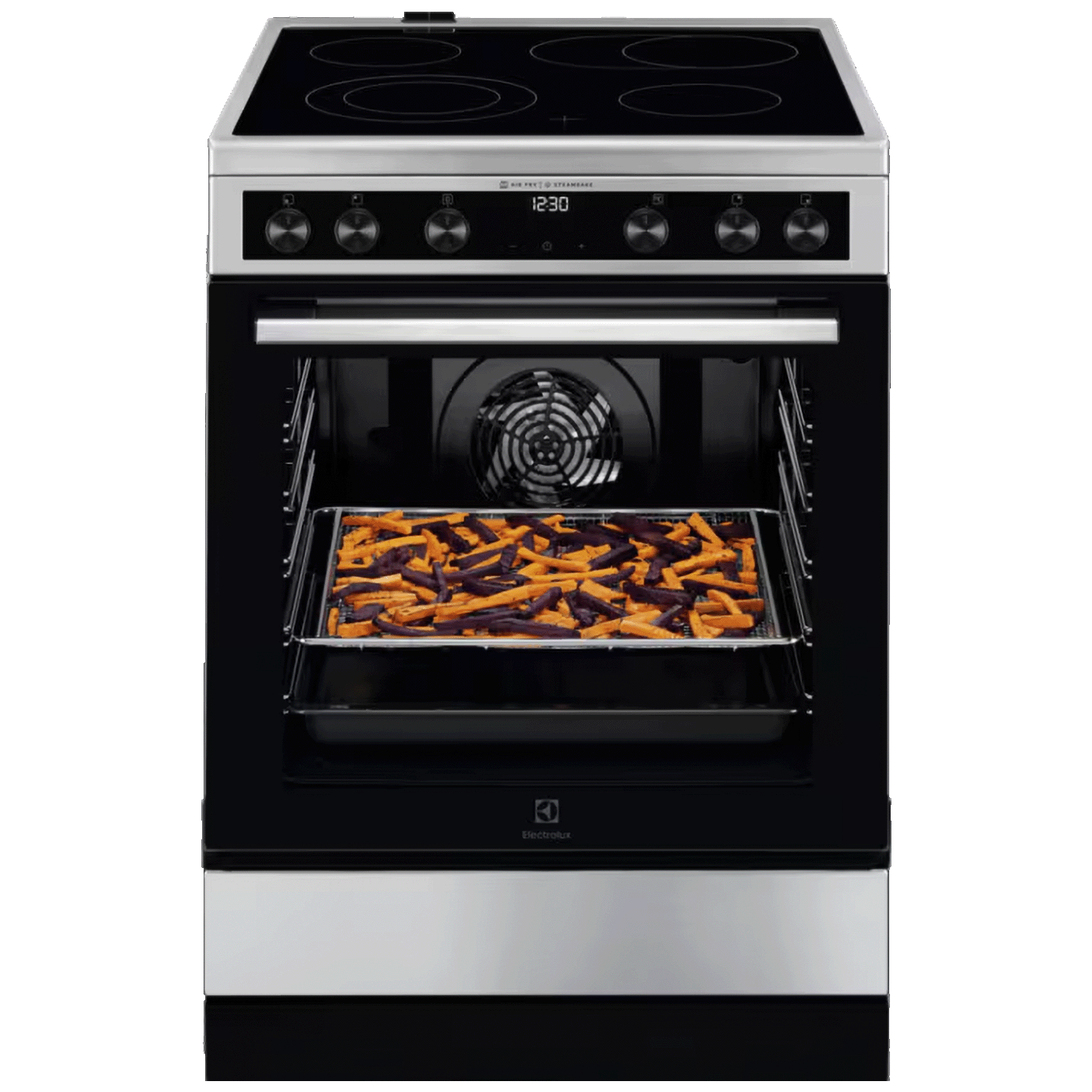 Electrolux Štednjak 4 staklokeramičke ringle, pećnica 73 lit., 60 cm, A - LKR66021MX