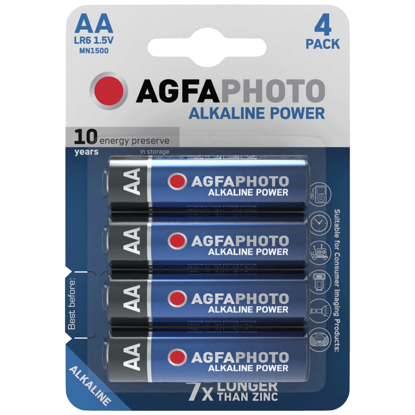 Agfa Baterija alkalna, AA/LR6  blister pak. 4 kom - AF LR6