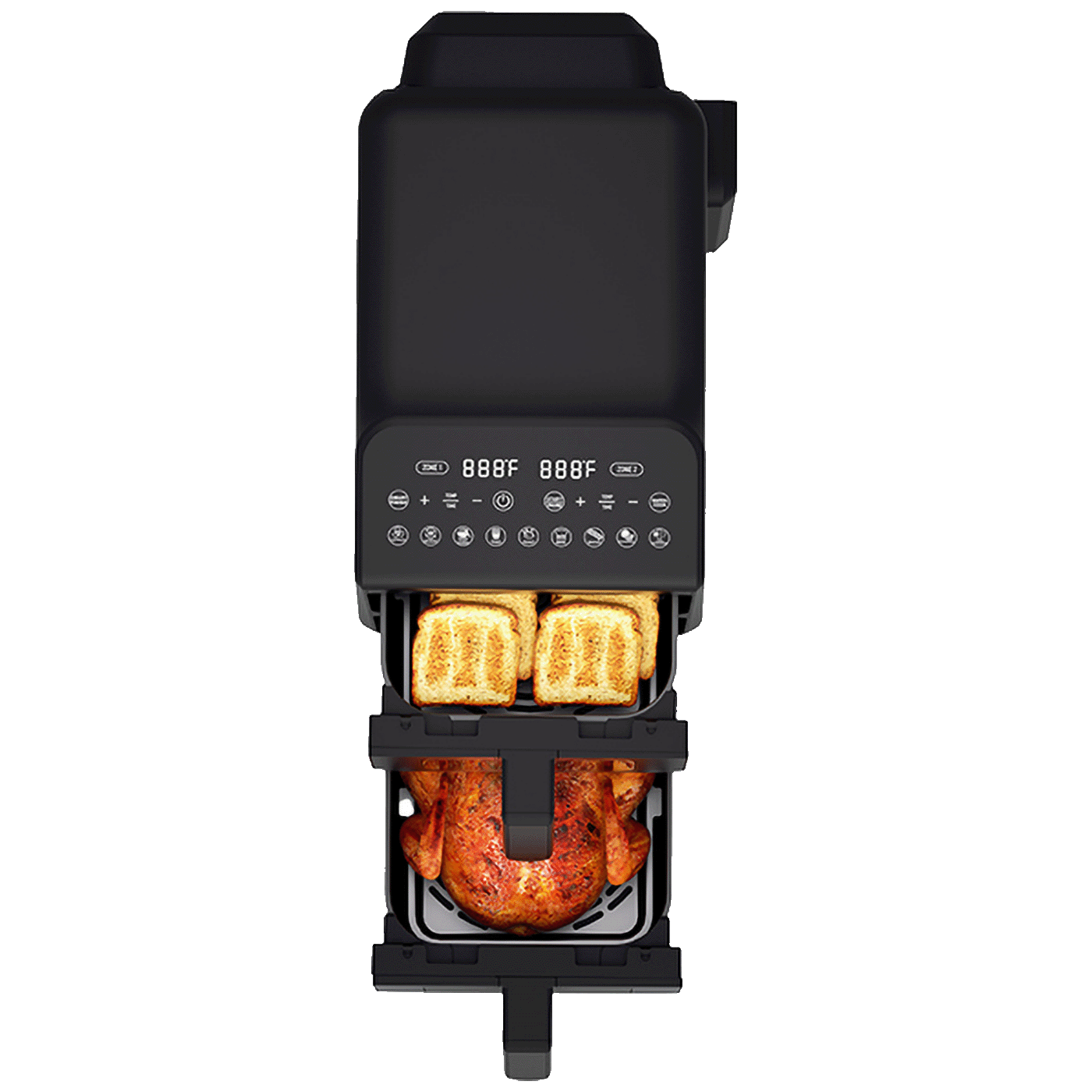 Lafe Friteza na vrući zrak, 2460W, Dual Zone, zapremina 10 lit. - Air Dual Fry 10 L
