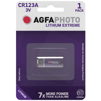 Agfa Baterija litijumska CR123A, 3V, blister 1 komad - CR123A B1
